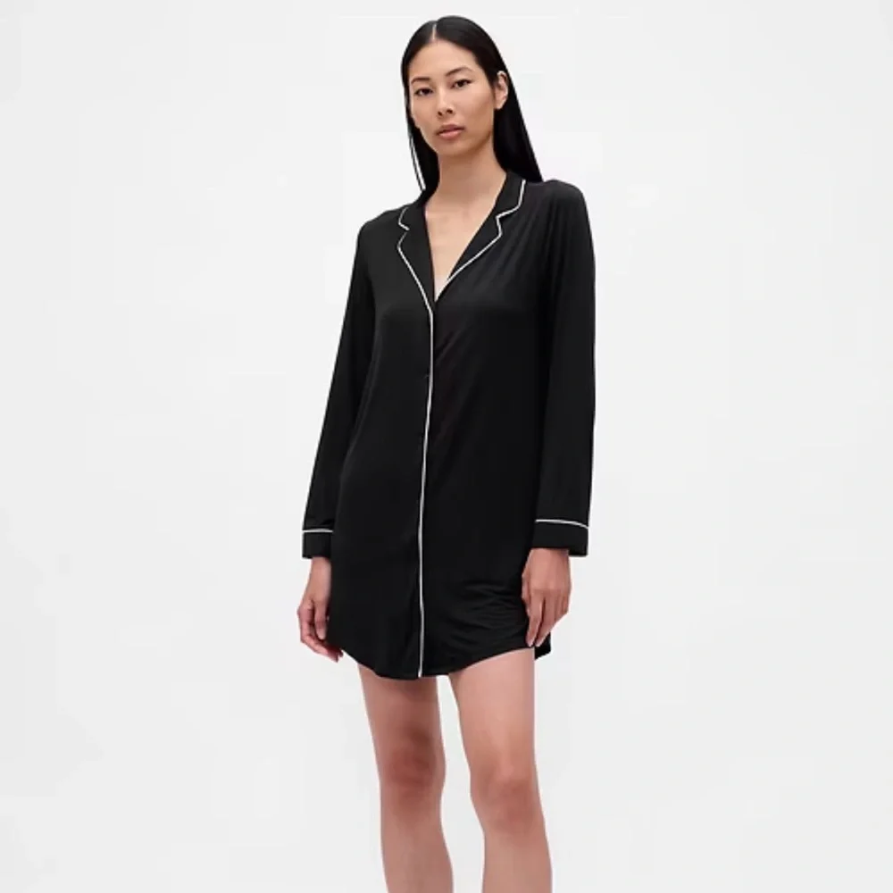 GAP Softest Modal PJ‎ Shirtdress Women’s Large Soft Pajama button down L